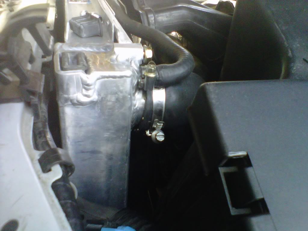 mishimoto aluminum radiator and zionsville shroud installed